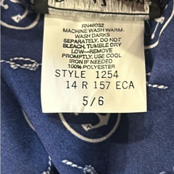 Vintage Nautical Wide Leg Polyester Dress Shorts Women 5/6 Casual Preppy Dressy - Picture 8 of 9